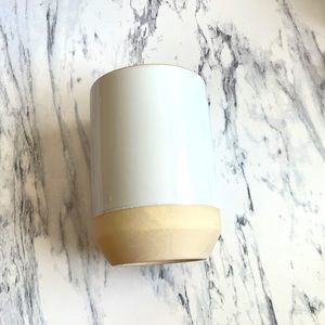 NEW Moda white beige tumblr mug